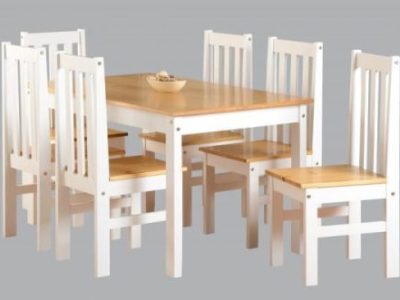 Ludlow White 6 Chair Dining Set