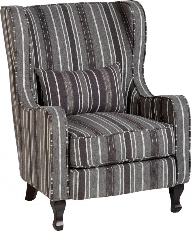 Sherbourne Grey Fireside Chair