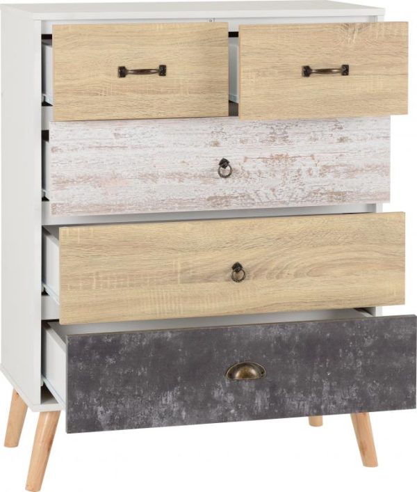 Nordic 3 + 2 Drawer Chest1