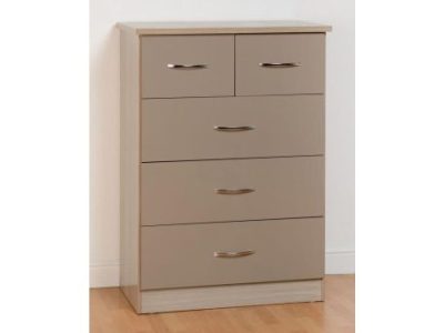 Nevada Oyster Gloss 3 + 2 Drawer Chest