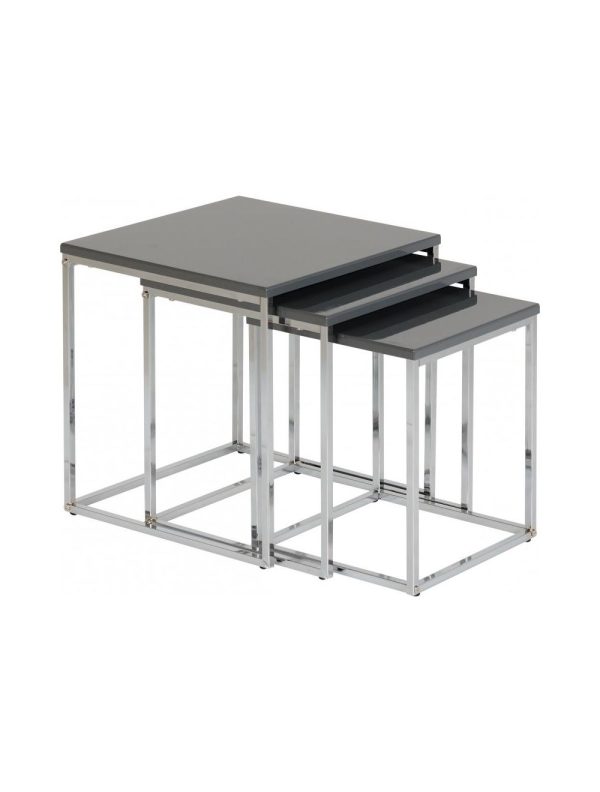 Charisma Grey Gloss Nest Of Tables